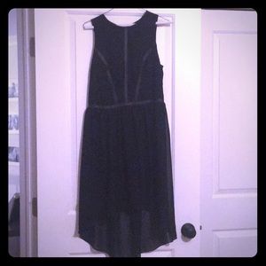 Leather & Lace Little Black Dress